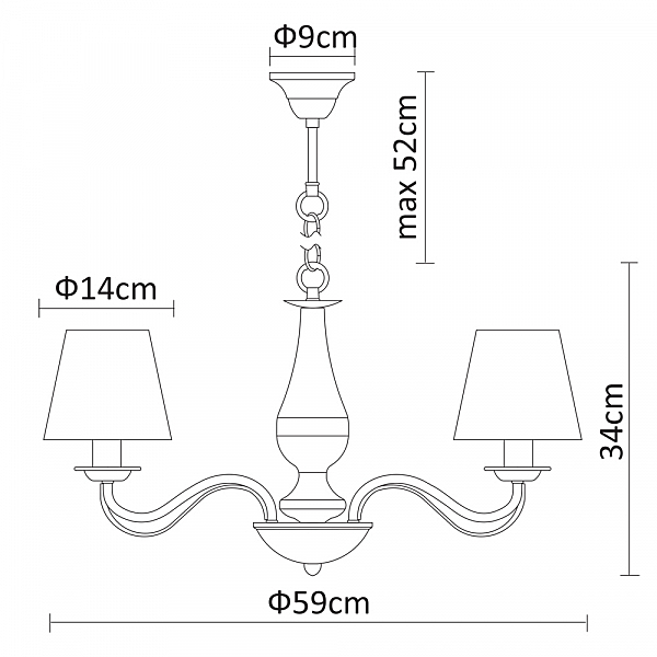 Подвесная люстра Arte Lamp Felicia A9368LM-5AB