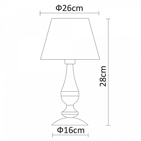 Настольная лампа Arte Lamp Felicia A9368LT-1AB