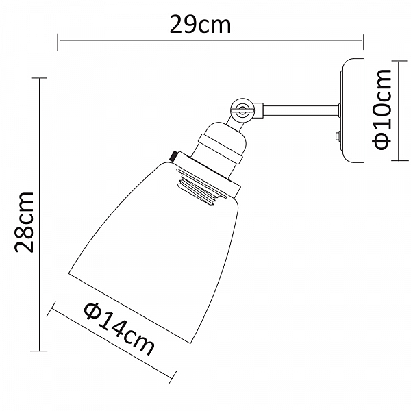 Настенное бра Arte Lamp Trento A9387AP-1CC