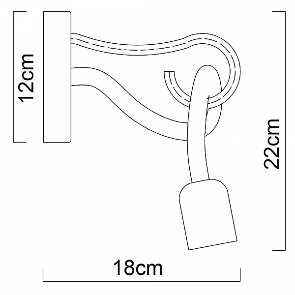 Бра с веревками Nodo A9477AP-1WG Arte Lamp