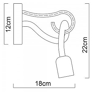 Бра с веревками Nodo A9477AP-1WG Arte Lamp