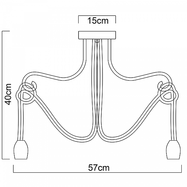 Светильник в форме паука Nodo A9477PL-5WG Arte Lamp