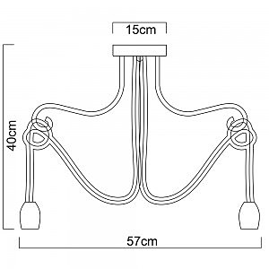 Светильник в форме паука Nodo A9477PL-5WG Arte Lamp