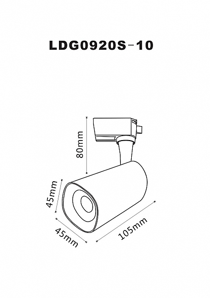 Трековый светильник Arte Lamp Barut A4561PL-1BK