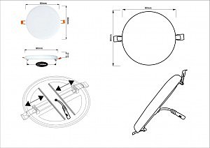 Встраиваемый светильник Arte Lamp Prior A7981PL-1WH