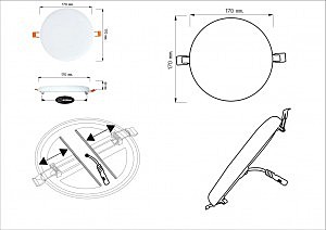 Встраиваемый светильник Arte Lamp Prior A7983PL-1WH