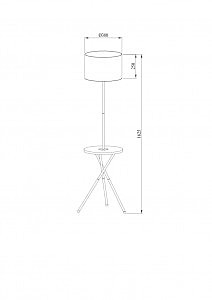 Торшер Arte Lamp Combo A2070PN-1BK