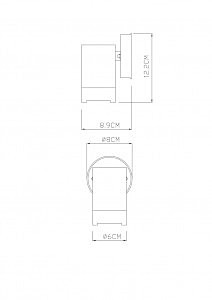 Уличный настенный светильник Arte Lamp Atlas A3503AL-1BK