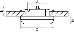 Встраиваемый светильник Lightstar Piano mini 011277