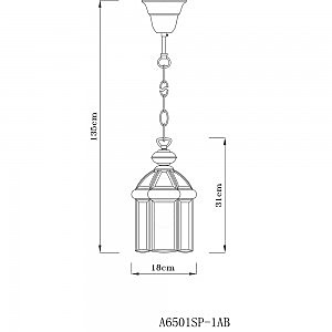 Светильник подвесной Arte Lamp RIMINI A6501SP-1AB