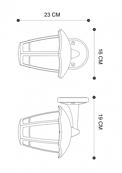 Уличный настенный светильник Arte Lamp Enif A6064AL-1BK