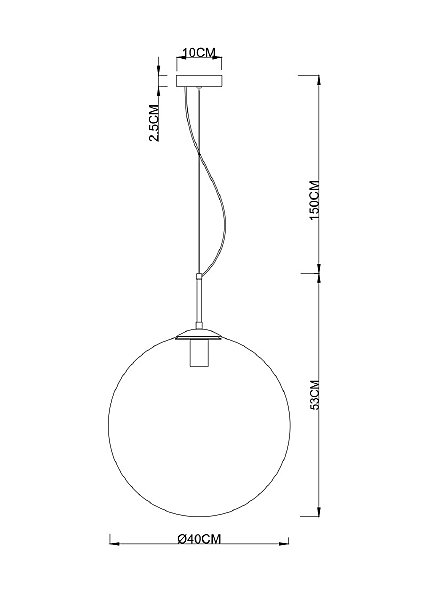 Светильник подвесной Arte Lamp Volare A1564SP-1PB