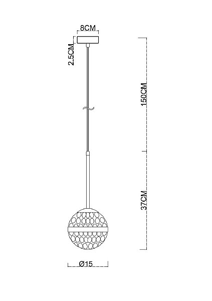 Светильник подвесной Arte Lamp Delacrua A7770SP-1PB