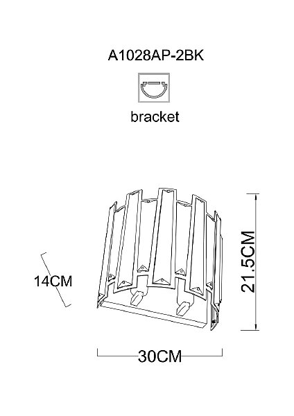 Настенное бра Arte Lamp Amber A1028AP-2BK