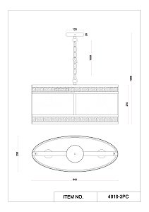 Подвесная люстра Favourite Exortivus 4010-3PC