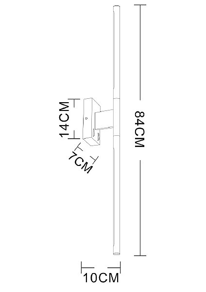 Настенный светильник Arte Lamp Lines A2029AP-1GO