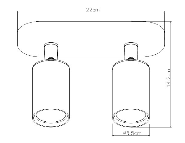 Светильник спот Arte Lamp Aquarius A3226PL-2BK