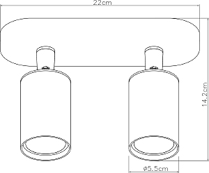 Светильник спот Arte Lamp Aquarius A3226PL-2WH