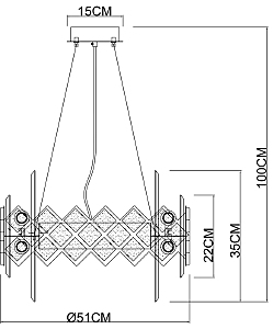 Подвесная люстра Arte Lamp Amelia A1039SP-10BK