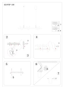 Светильник подвесной Arte Lamp Darcy A2187SP-1GO