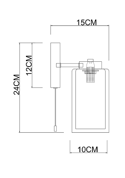 Настенное бра Arte Lamp Leo A7027AP-1BK