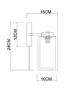 Настенное бра Arte Lamp Leo A7027AP-1BK