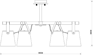 Потолочная люстра Arte Lamp Thomas A7032PL-6BK