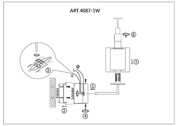 Настенное бра F-Promo Proper 4087-1W