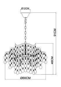 Подвесная люстра Arte Lamp Pipirima A4065SP-9SG