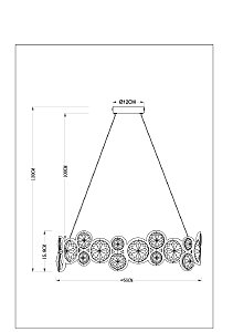 Подвесная люстра Arte Lamp Sarah A1062SP-6CC