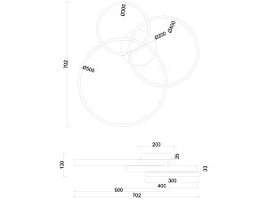 Потолочная люстра Arte Lamp Sierra A2426PL-3BK