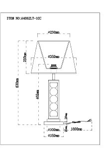 Настольная лампа Arte Lamp Jessica A4062LT-1CC