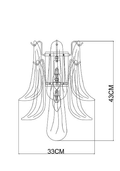 Настенное бра Arte Lamp Maya A4072AP-2GO