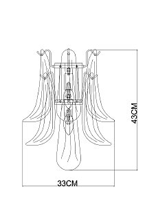 Настенное бра Arte Lamp Maya A4072AP-2GO