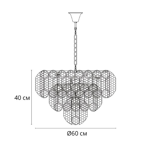 Подвесная люстра Arte Lamp Evelyn A4073LM-12PB