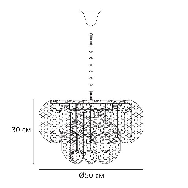 Подвесная люстра Arte Lamp Evelyn A4073LM-7PB