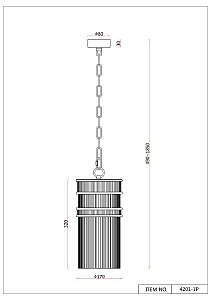 Светильник подвесной Favourite Turris 4201-1P