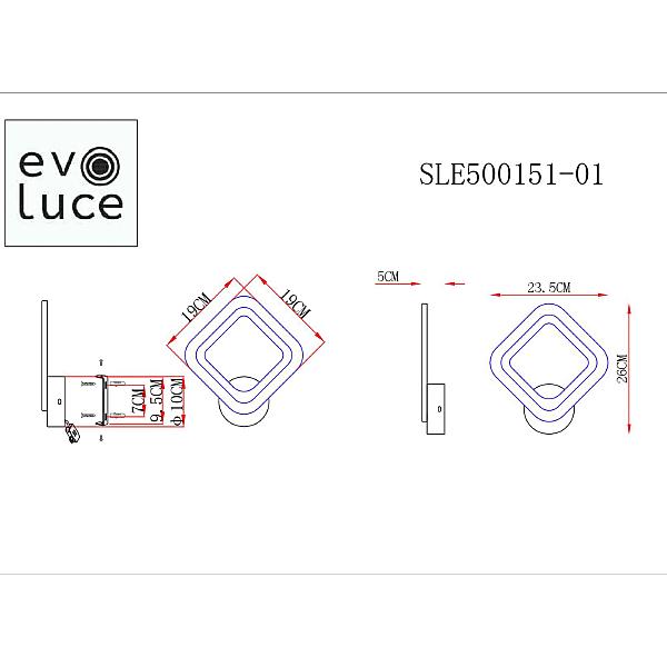 Настенное бра Evoluce Samuro SLE500151-01