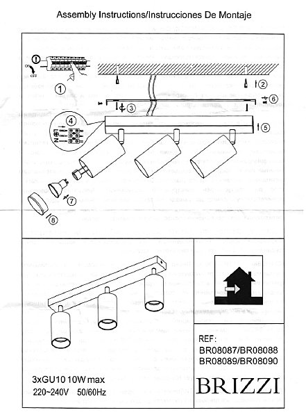 Светильник спот Brizzi Aras BR08088