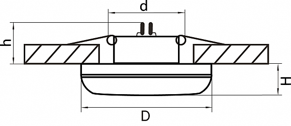 Встраиваемый светильник Lightstar Piano mini 011270