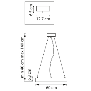 Подвесная люстра Lightstar Saturno 748027