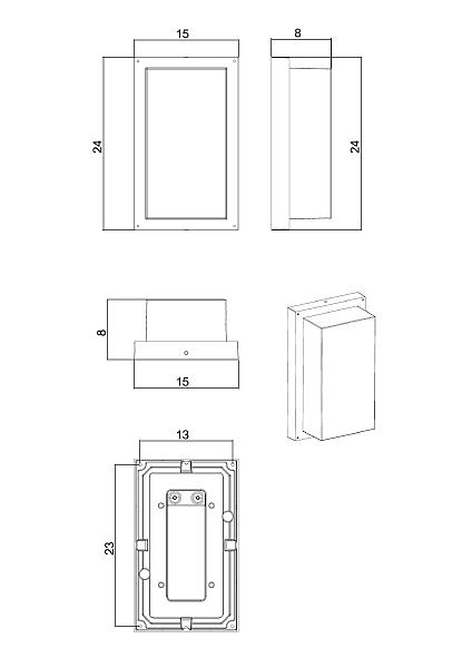 Уличный настенный светильник Arte Lamp Menkar A1331AL-1BK