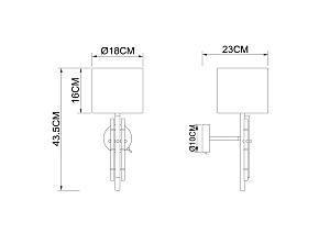 Настенное бра Arte Lamp Taygeta A4097AP-1CC