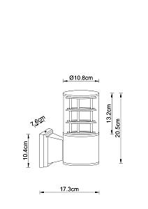 Уличный настенный светильник Arte Lamp Tokyo A5315AL-1BK