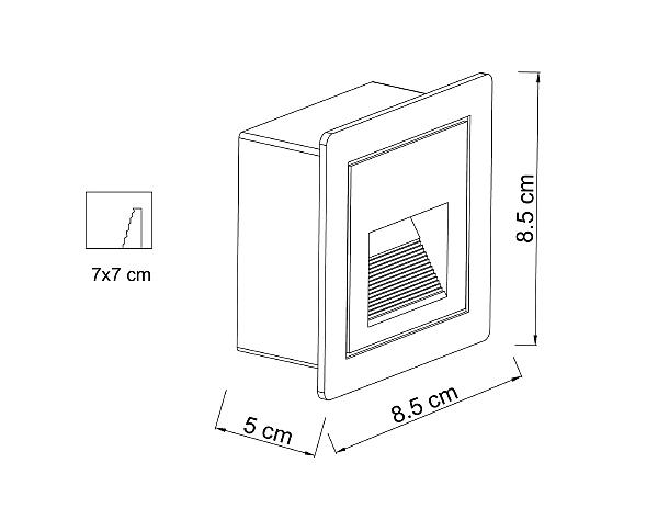 Подсветка для ступеней Arte Lamp Piazza A7325IN-1WH