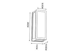 Уличный настенный светильник Arte Lamp Alphard A8526AL-1BK