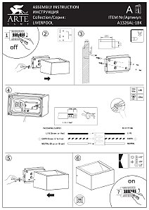 Уличный настенный светильник Arte Lamp Liverpool A1326AL-1BK