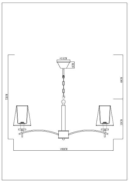 Подвесная люстра Arte Lamp Kensington A4098LM-8CC