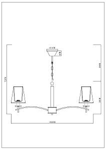 Подвесная люстра Arte Lamp Kensington A4098LM-8CC