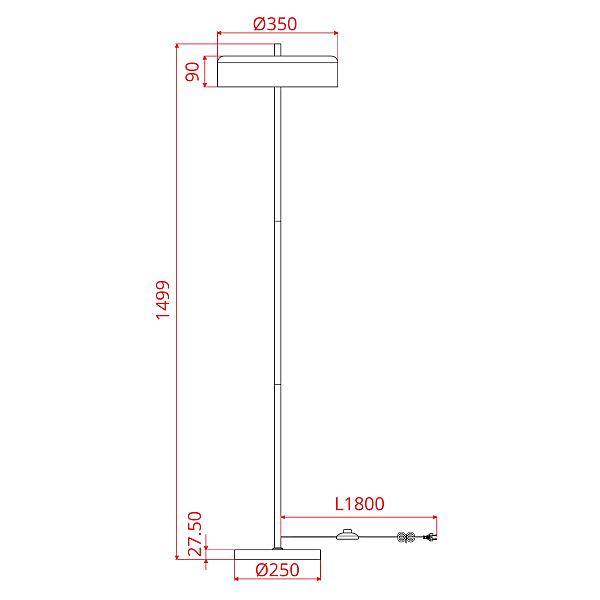 Торшер Arte Lamp Skat A7052PN-2BK